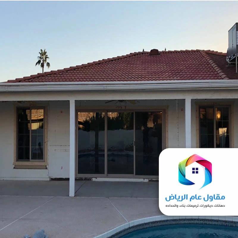 بناء ملحق خارجي قرميد بالرياض