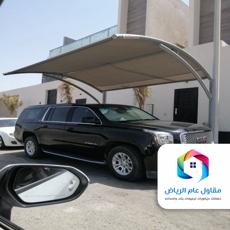 اشكال مظلات السيارات بحي حطين