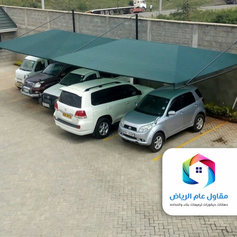 اشكال مظلات السيارات بحي حطين